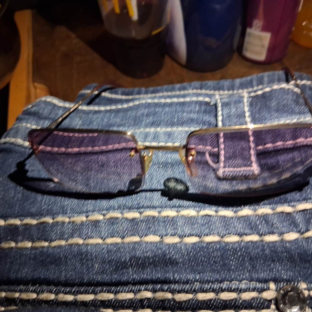 Gucci Purple and Gold Sunglasses